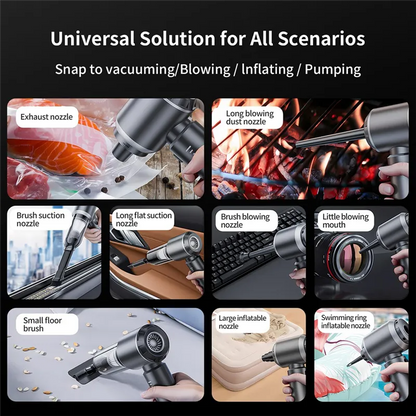 Portable Cordless Car Vacuum Cleaner – Powerful Brushless Suction
